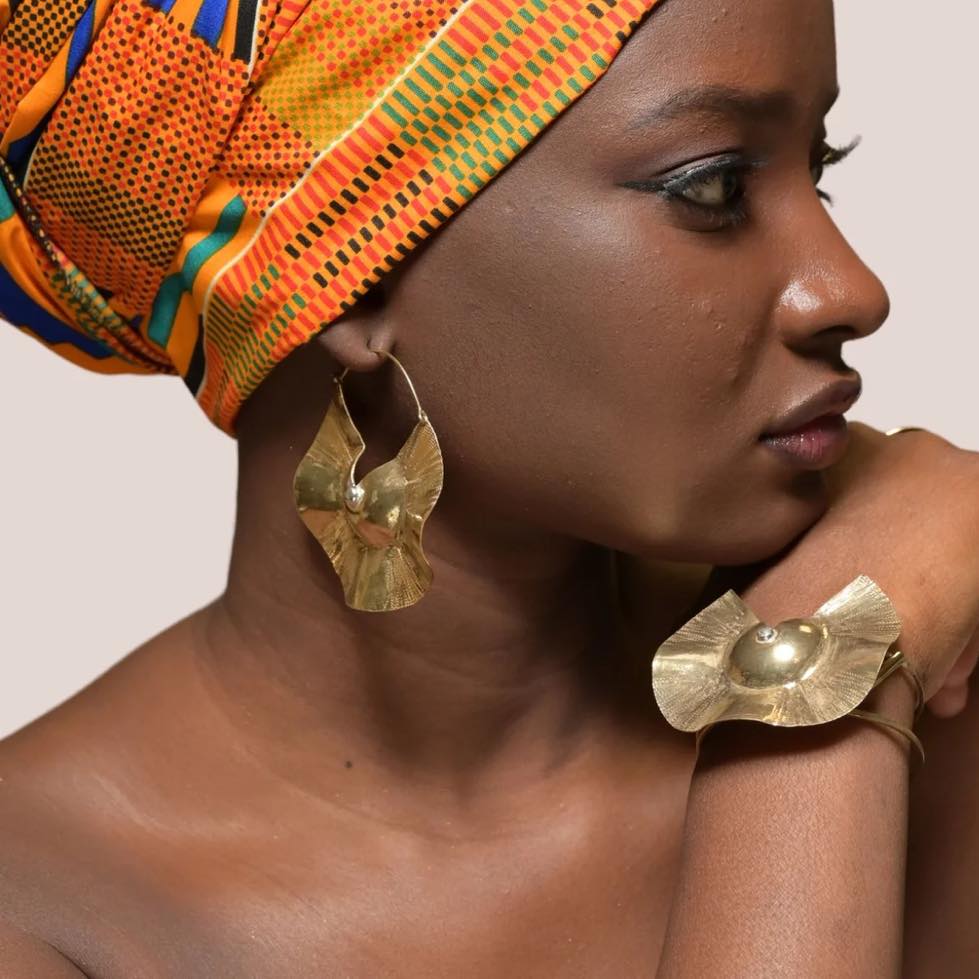 bijoux-africains-gdustyl Boucles d'oreilles et bracelet africains