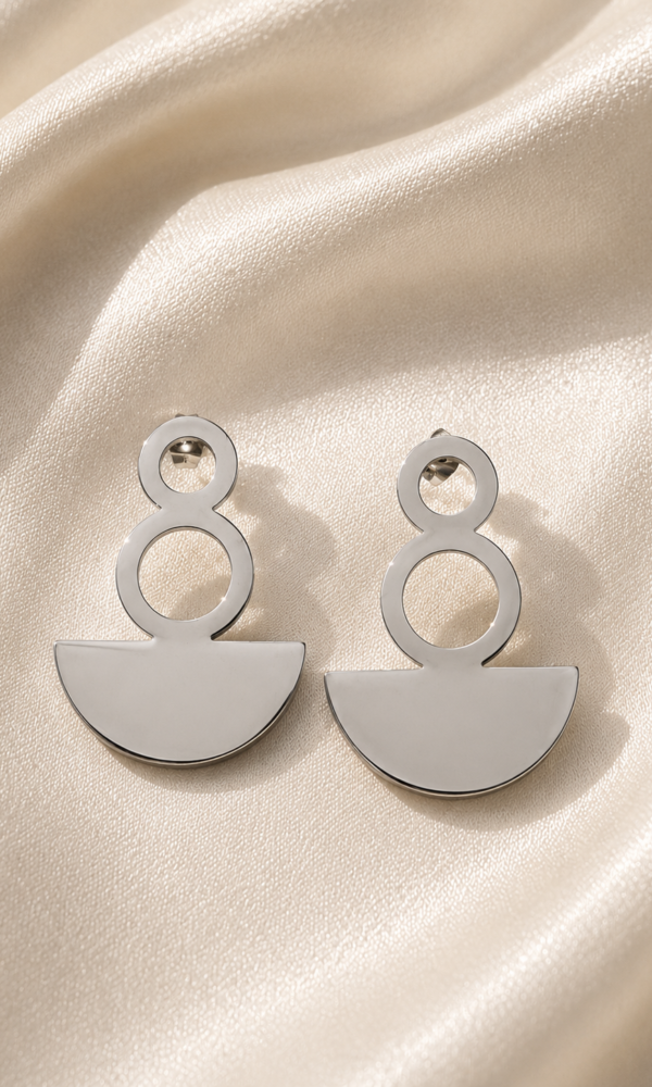 Boucles d'oreilles acier "Brazzaville"