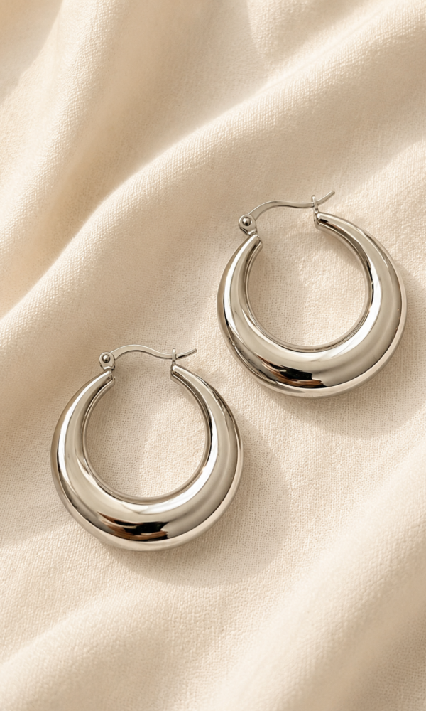 Boucles d'oreilles acier "Kinshasa"