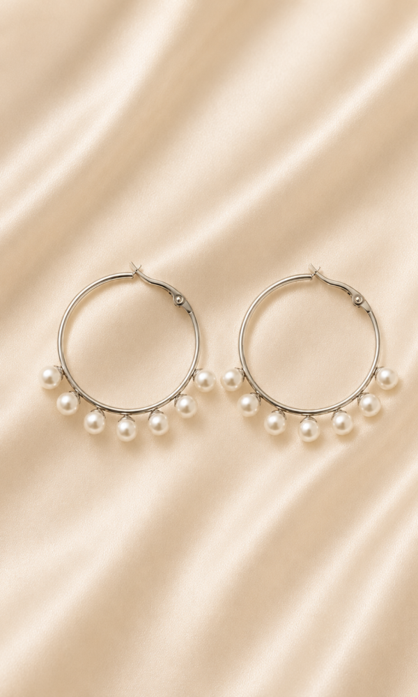 Boucles d'oreilles acier "Boundou"